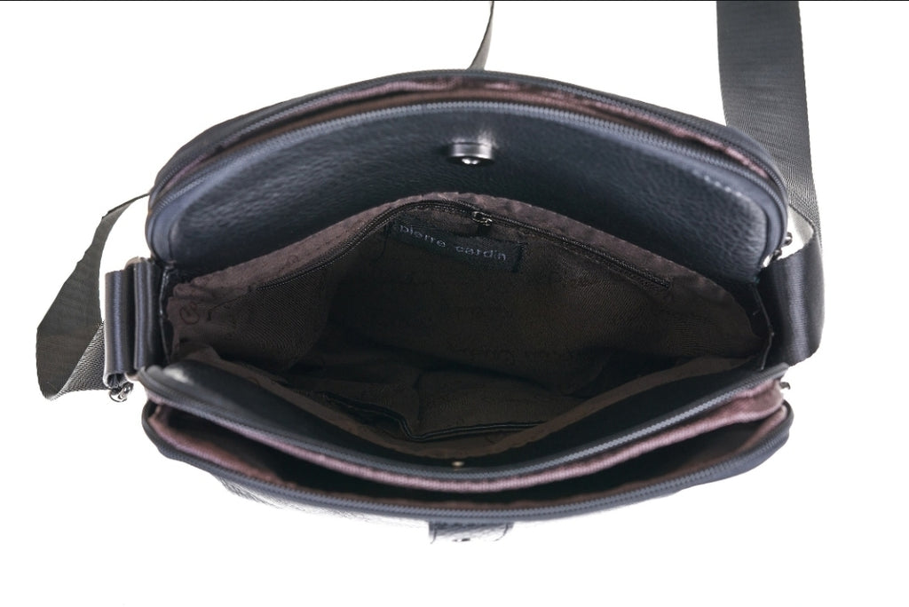 Pierre Cardin black eco leather handbag for men