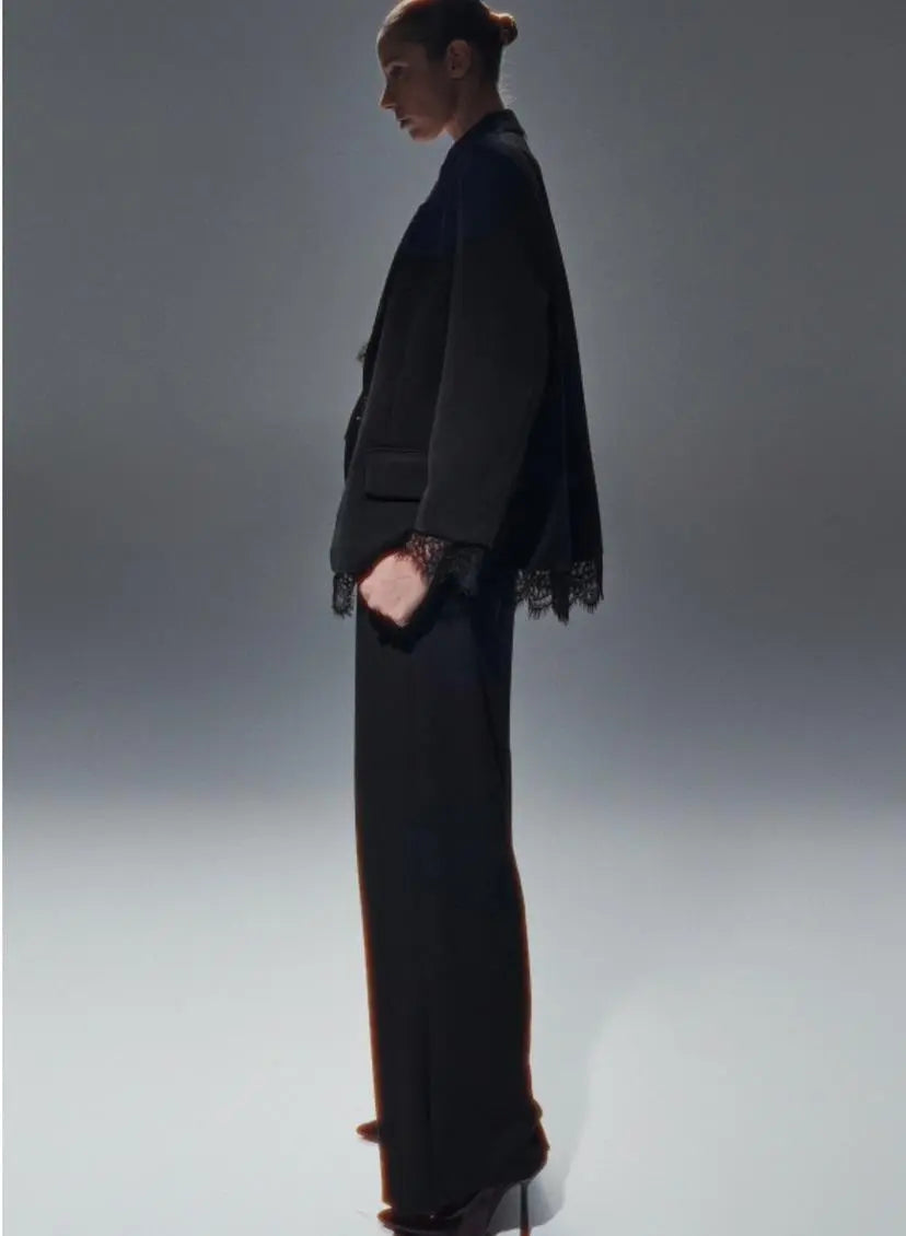 LUMINA juodos spalvos  kelnės moterims