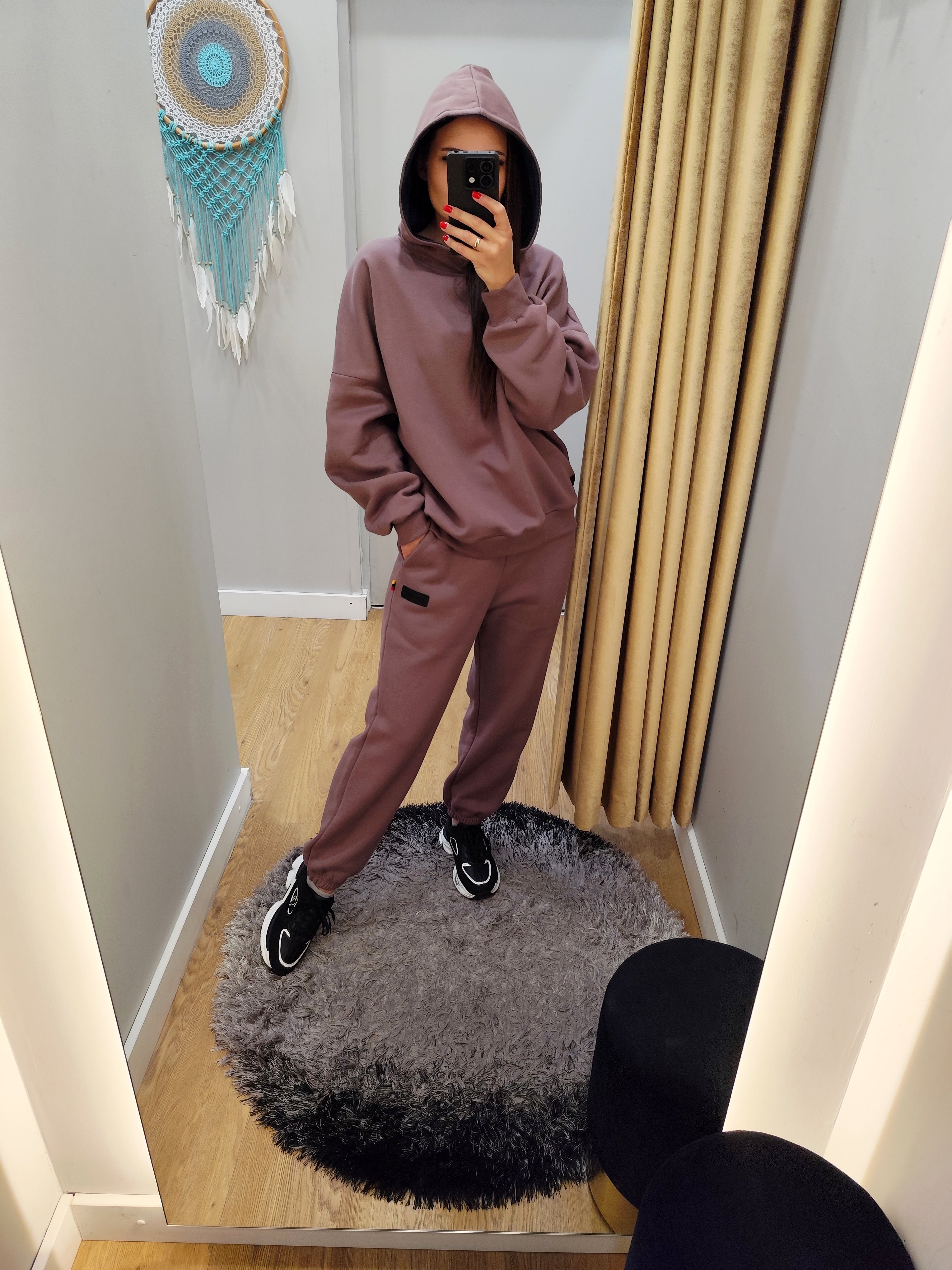 PEPPER UNISEX Magic Coral kelnės su pūkeliu