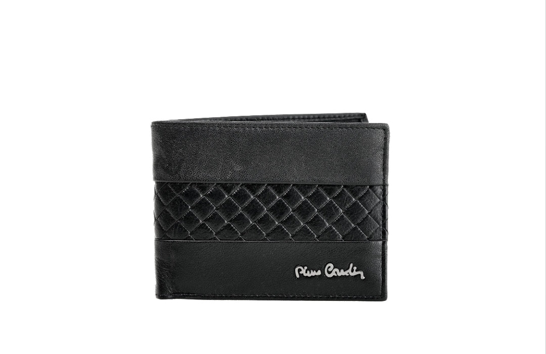 Pierre Cardin genuine leather black wallet for men