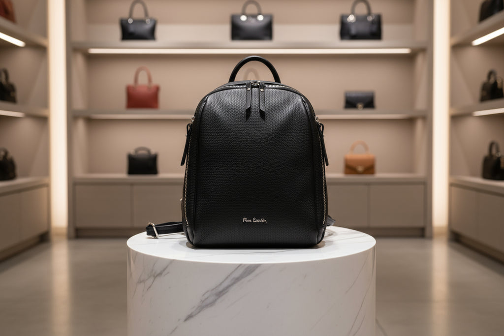 Pierre Cardin natūralios odos kuprinė moterims