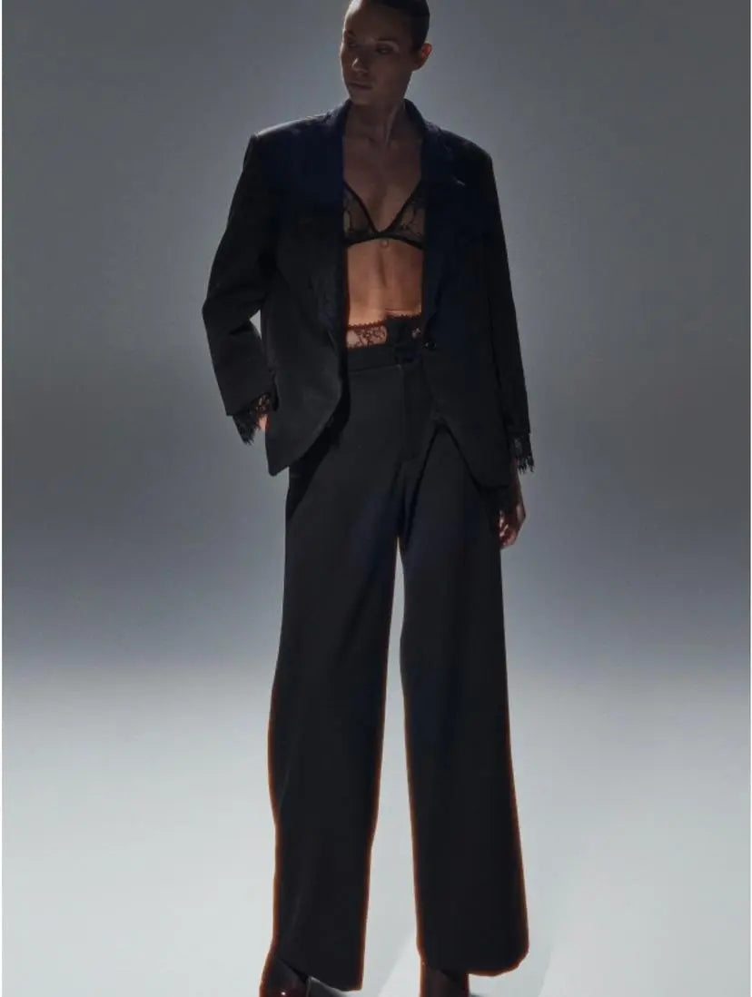 LUMINA juodos spalvos  kelnės moterims