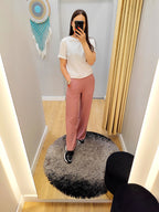 PEPPER Coral platėjančios kelnės moterims