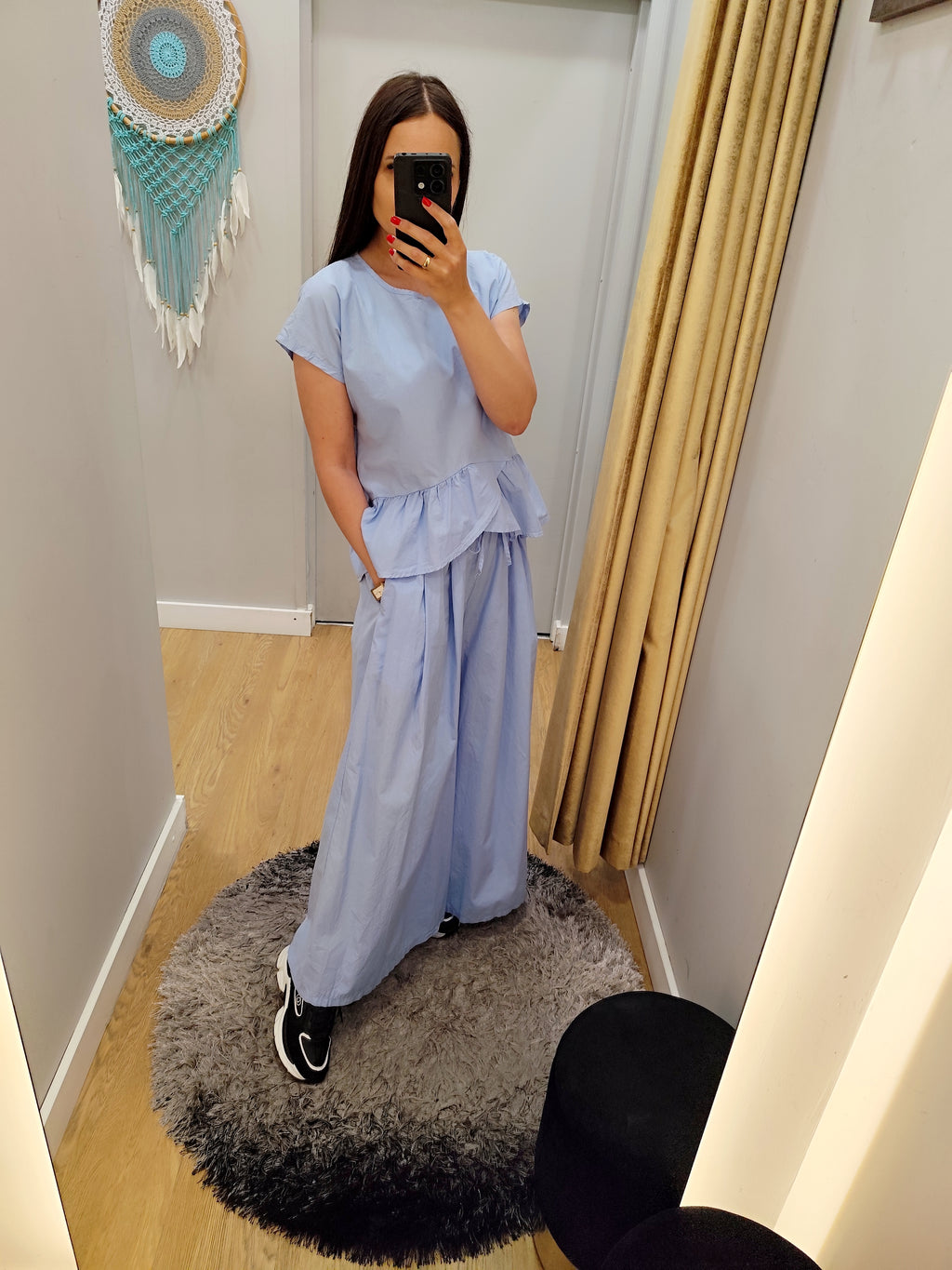 ALTAMIRA blue blouse for women