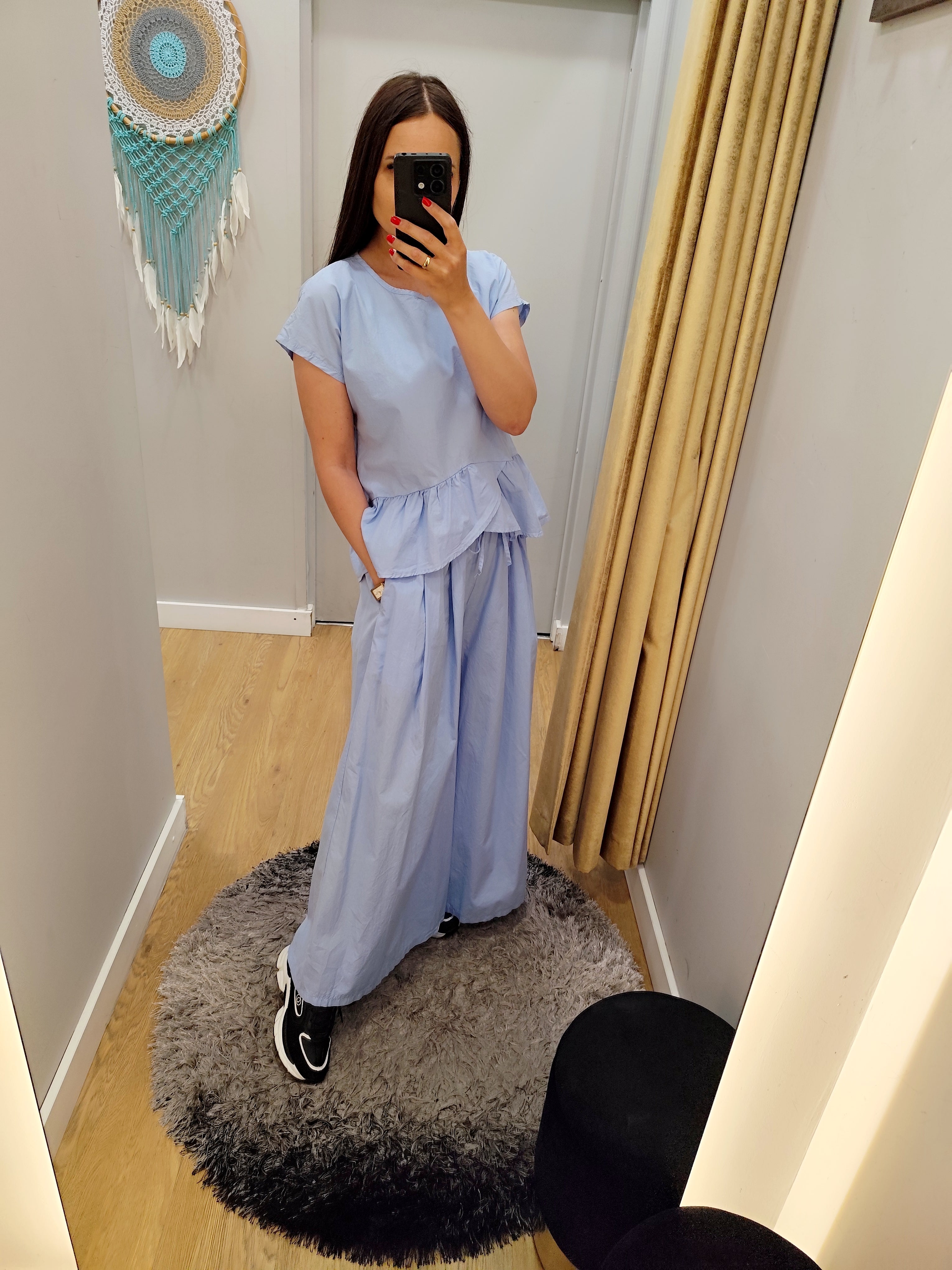 ALTAMIRA blue blouse for women