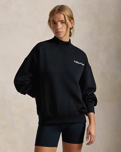 Polo Ralph Lauren black sweater for women with fluff