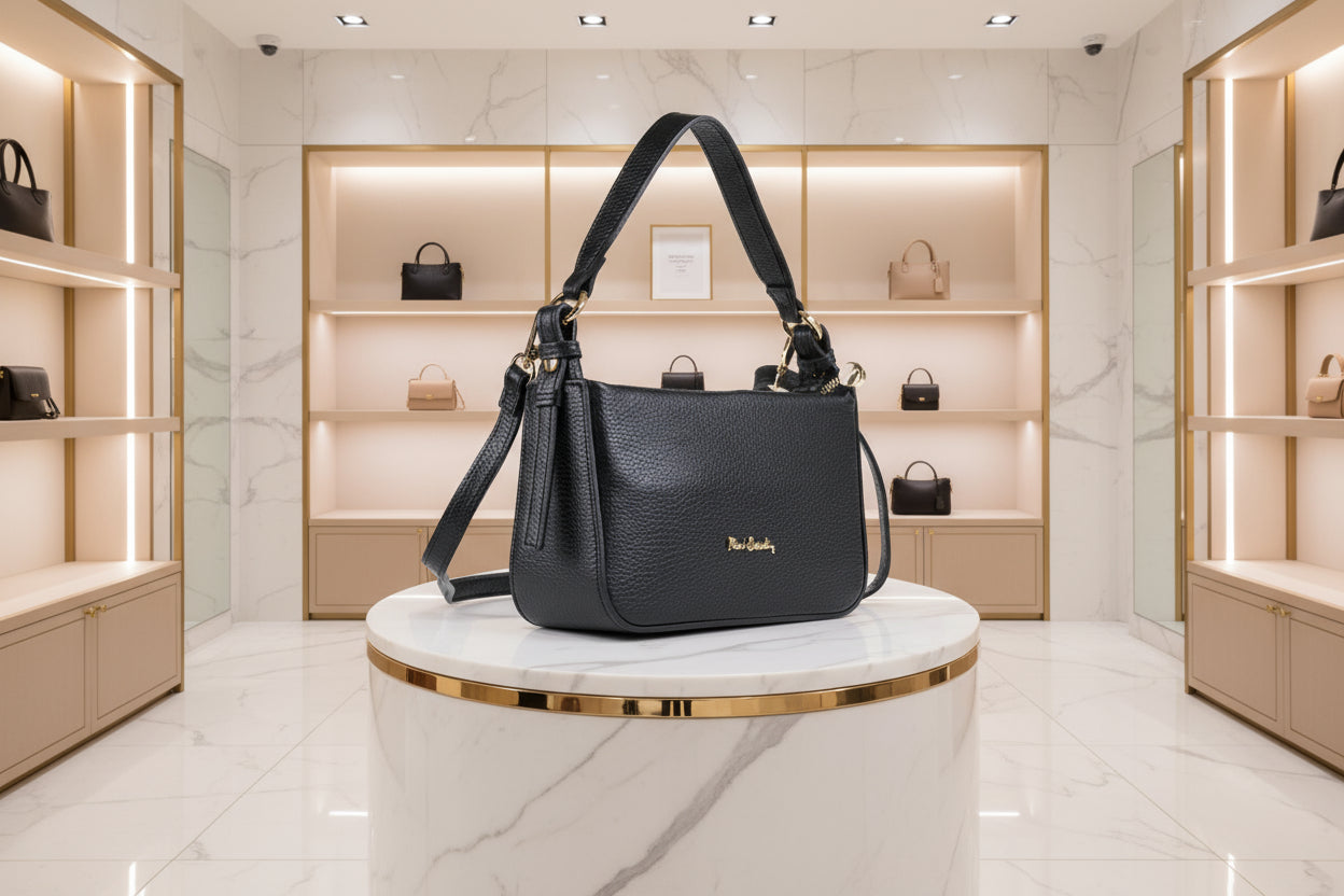 Pierre Cardin genuine leather handbag for women