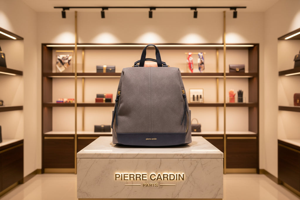 Pierre Cardin pilka kuprinė moterims