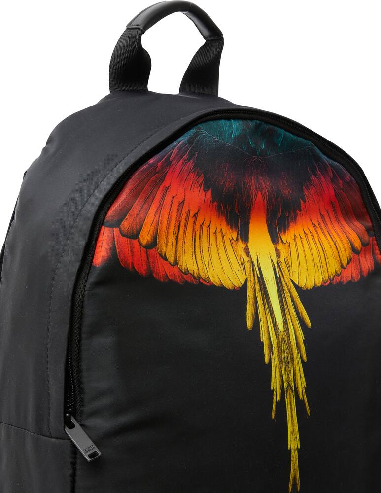 MARCELO BURLON universal black backpack