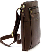 Pierre Cardin brown genuine leather handbag for men