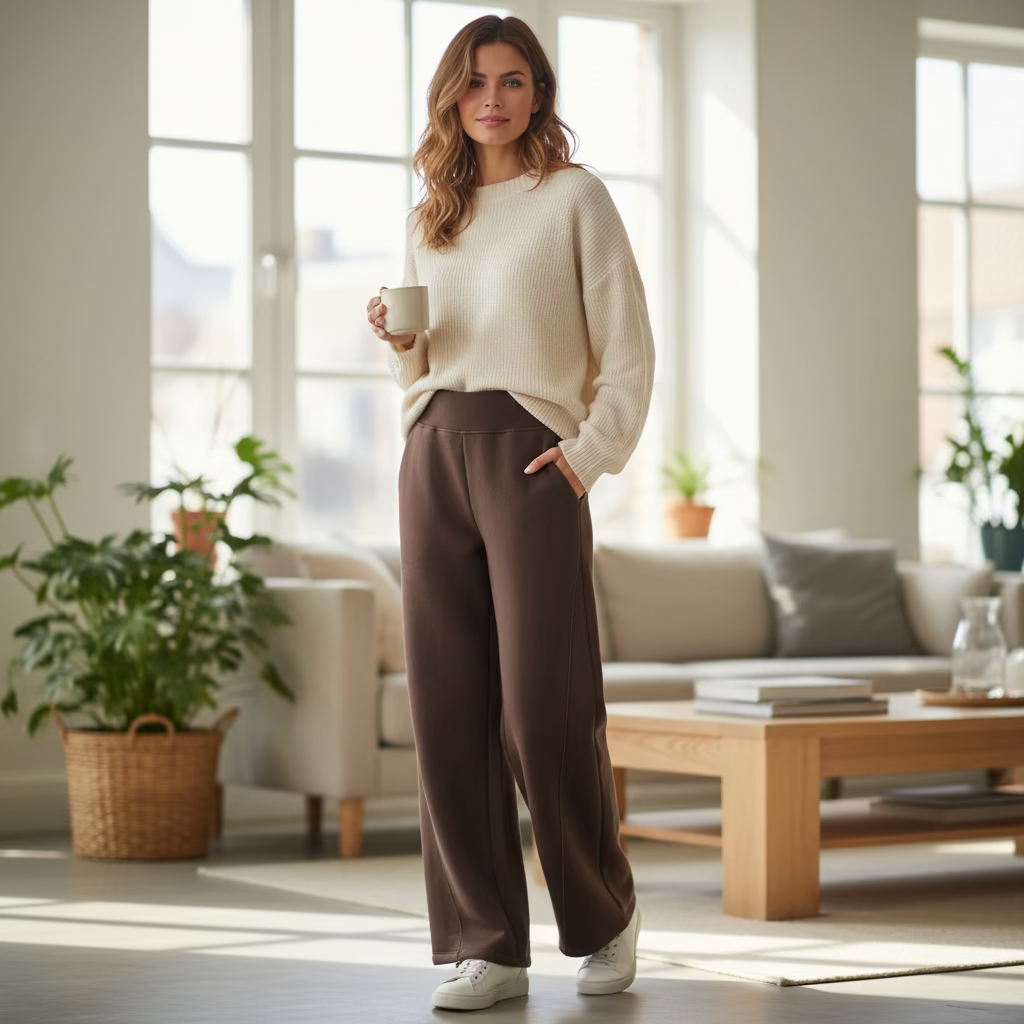 LUMINA rudos laisvalaikio kelnės moterims