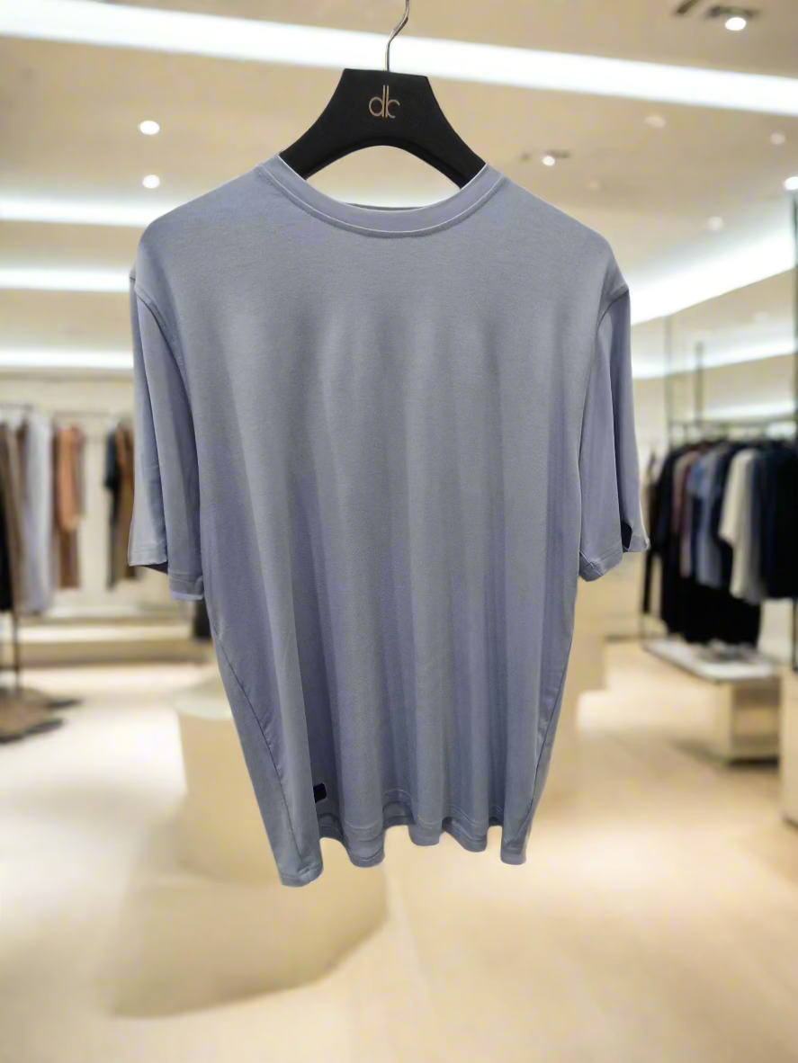 PEPPER UNISEX Daily Fit Blue Fog bamboo marškinėliai