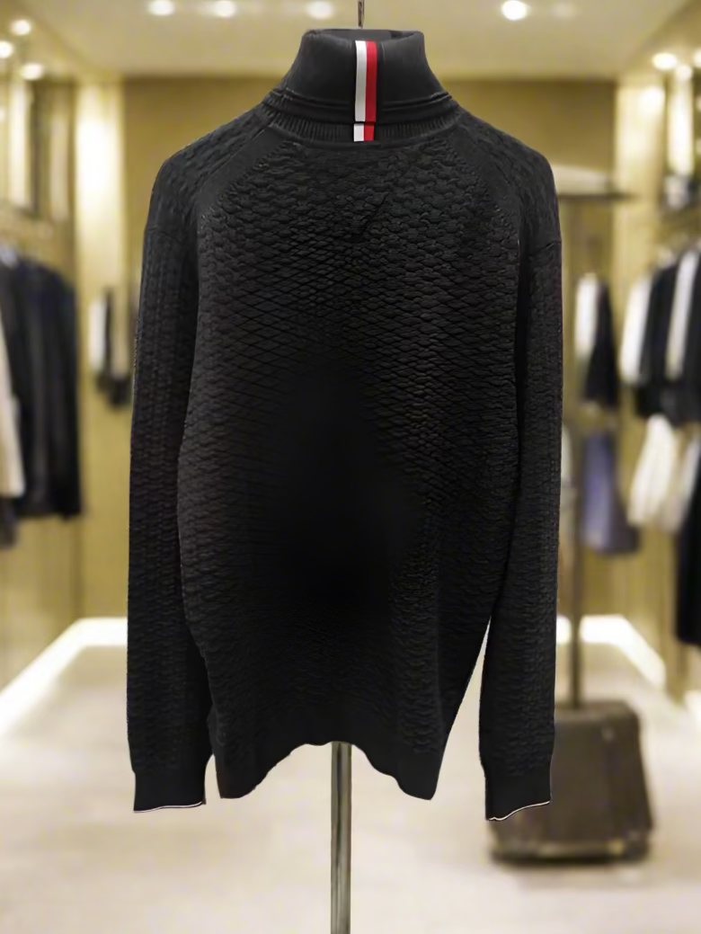 TOMMY HILFIGER  megztinis aukštu kaklu vyrams