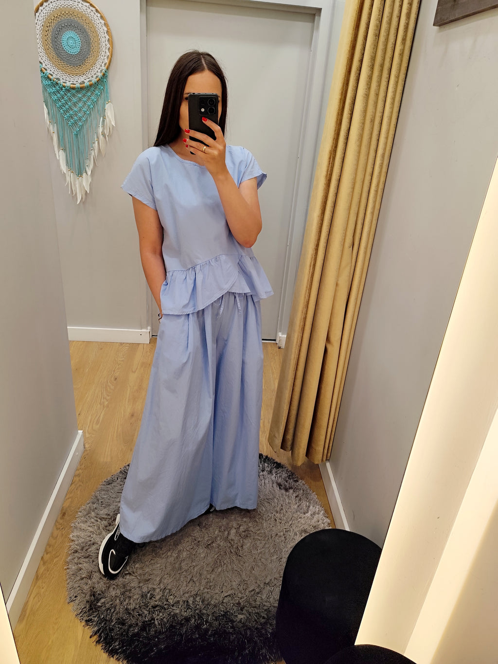 ALTAMIRA blue blouse for women