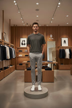 FRILIVIN gray oversized t-shirt for men