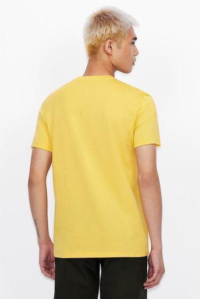 ARMANI Exchange geltoni marškinėliai vyrams