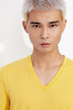 ARMANI Exchange geltoni marškinėliai vyrams