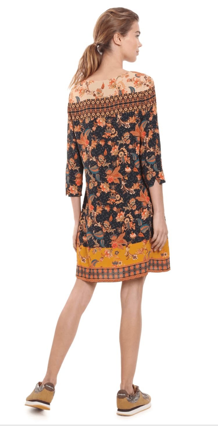 DESIGUAL marga suknelė su gėlėmis