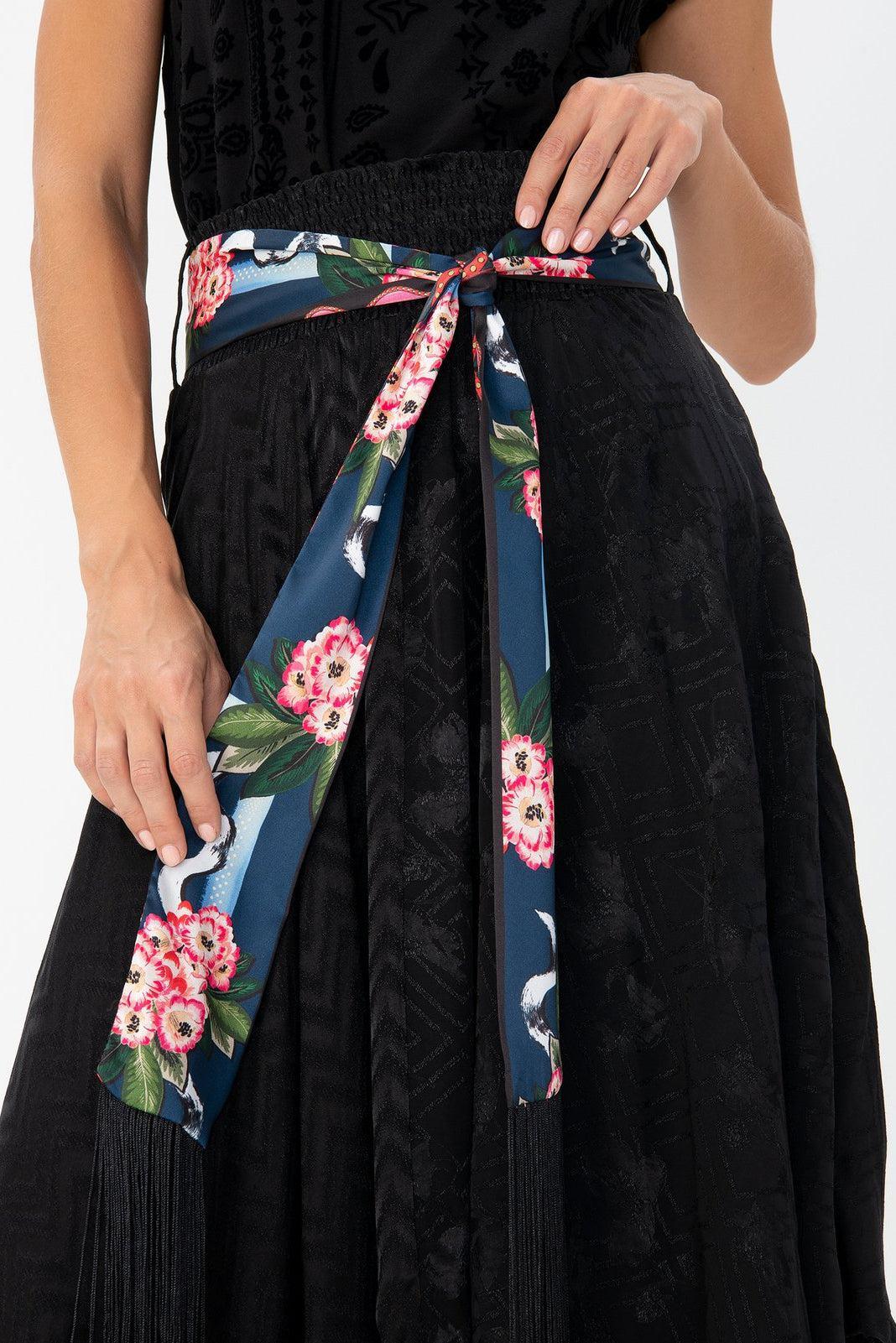 DESIGUAL raštuotas ilgas sijonas