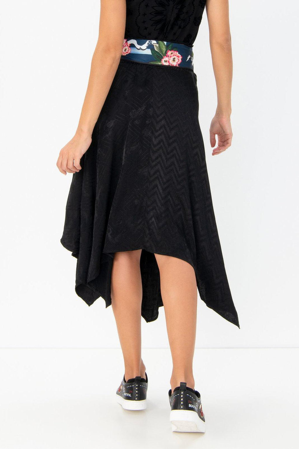 DESIGUAL raštuotas ilgas sijonas