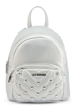 LOVE MOSCHINO sidabro spalvos maža kuprinė