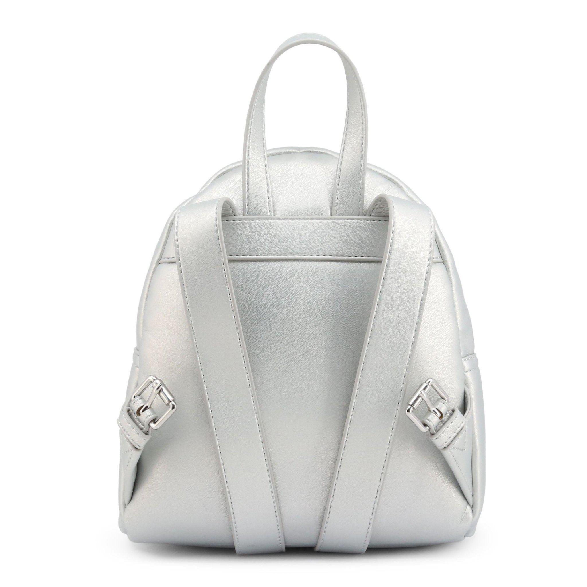 LOVE MOSCHINO sidabro spalvos maža kuprinė