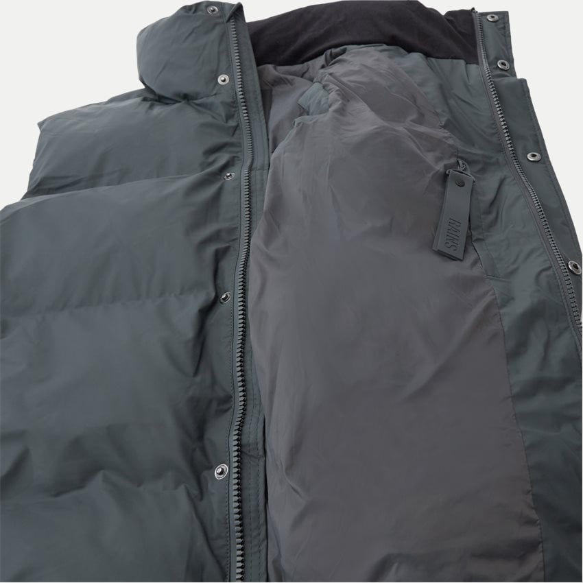 RAINS UNISEX BOXY PUFFER pilka liemenė