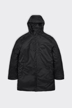 RAINS UNISEX PADDED NYLON juodas paltas