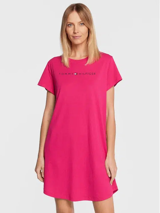 Tommy Hilfiger rožiniai naktiniai marškiniai moterims
