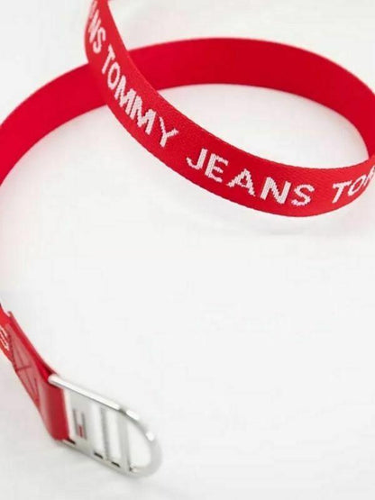 Tommy Jeans moteriškas raudonas diržas