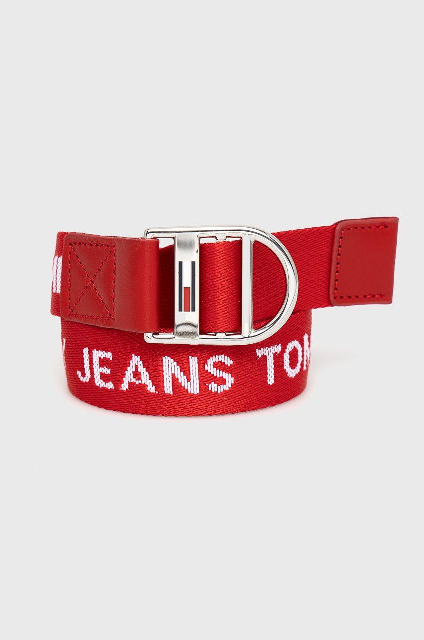 Tommy Jeans moteriškas raudonas diržas